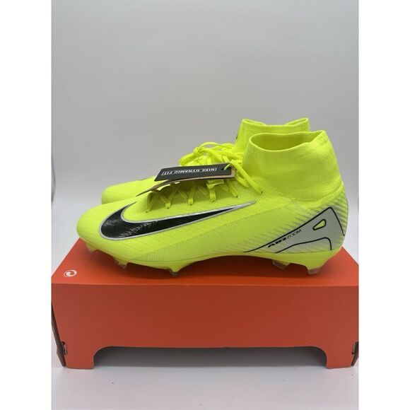 Nike Zoom Superfly 10 Pro FG Volt Black NBY HF9433-700 Men’s Size 12 New - Picture 1 of 11